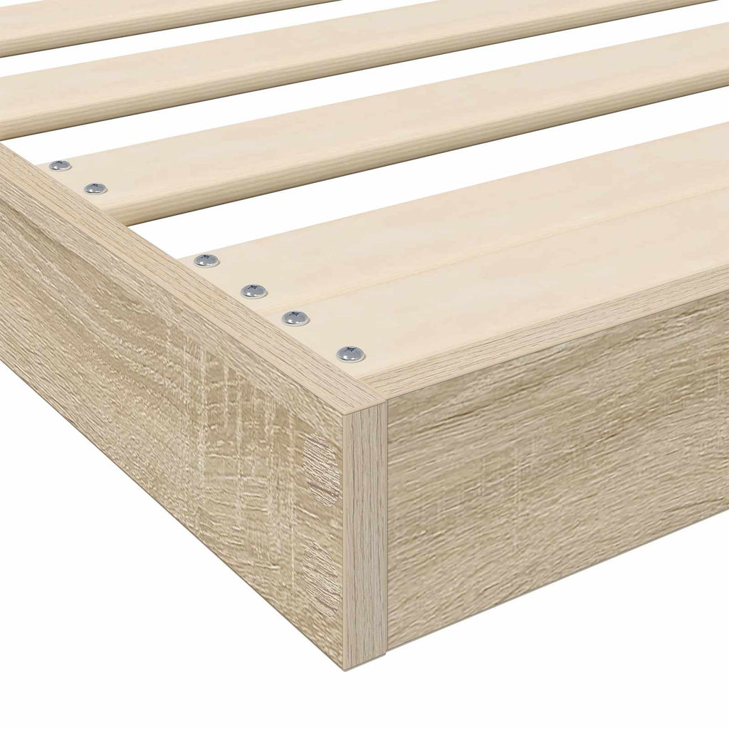 vidaXL Stelaż łóżkowy Sonoma 75 x 190 cm Drewno inżynieryjne