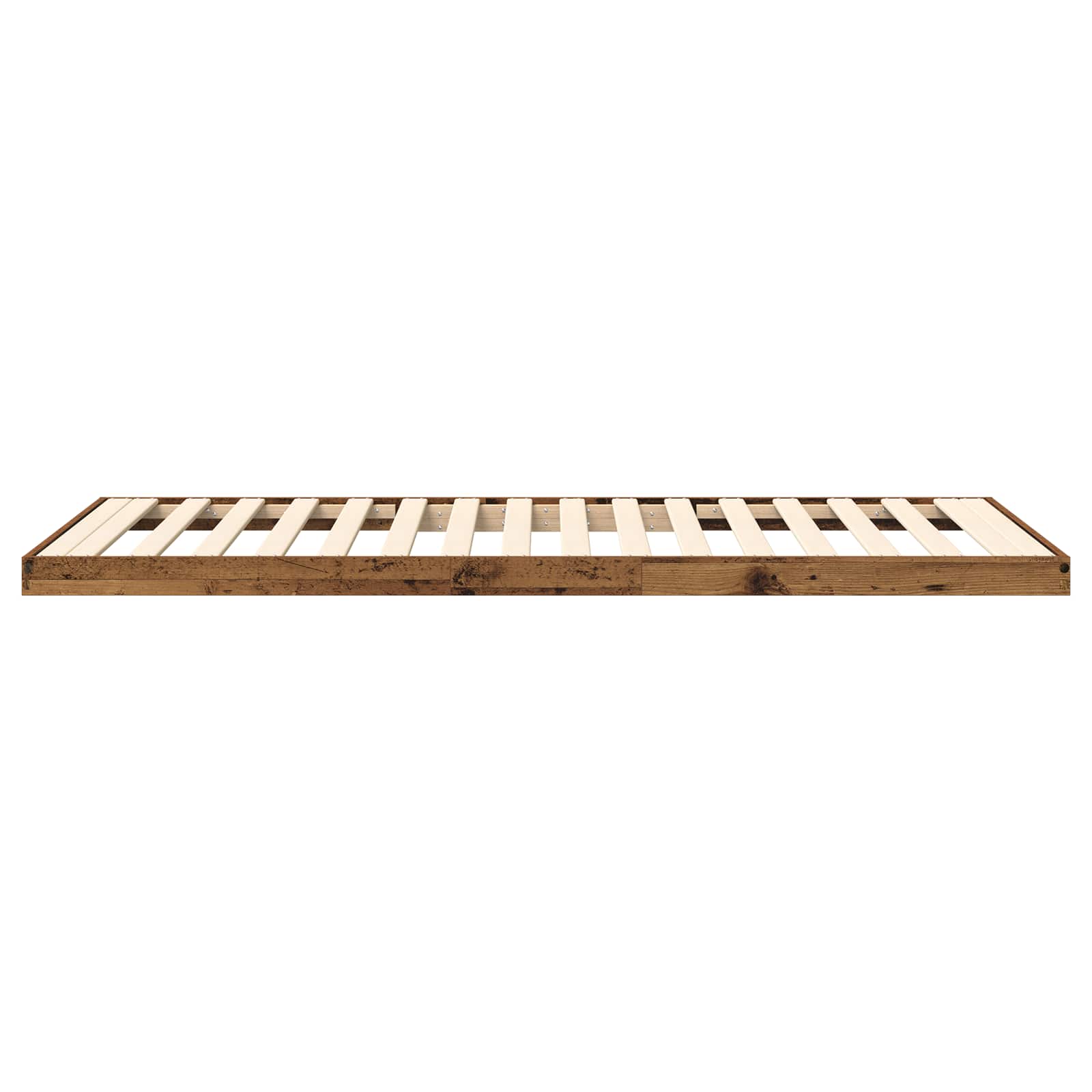 vidaXL Stelaż łóżkowy Stare drewno 75 x 190 cm Materiał drewnopochodny