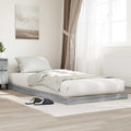 vidaXL Stelaż łóżkowy Szary Sonoma 90 x 190 cm Materiał drewnopochodny