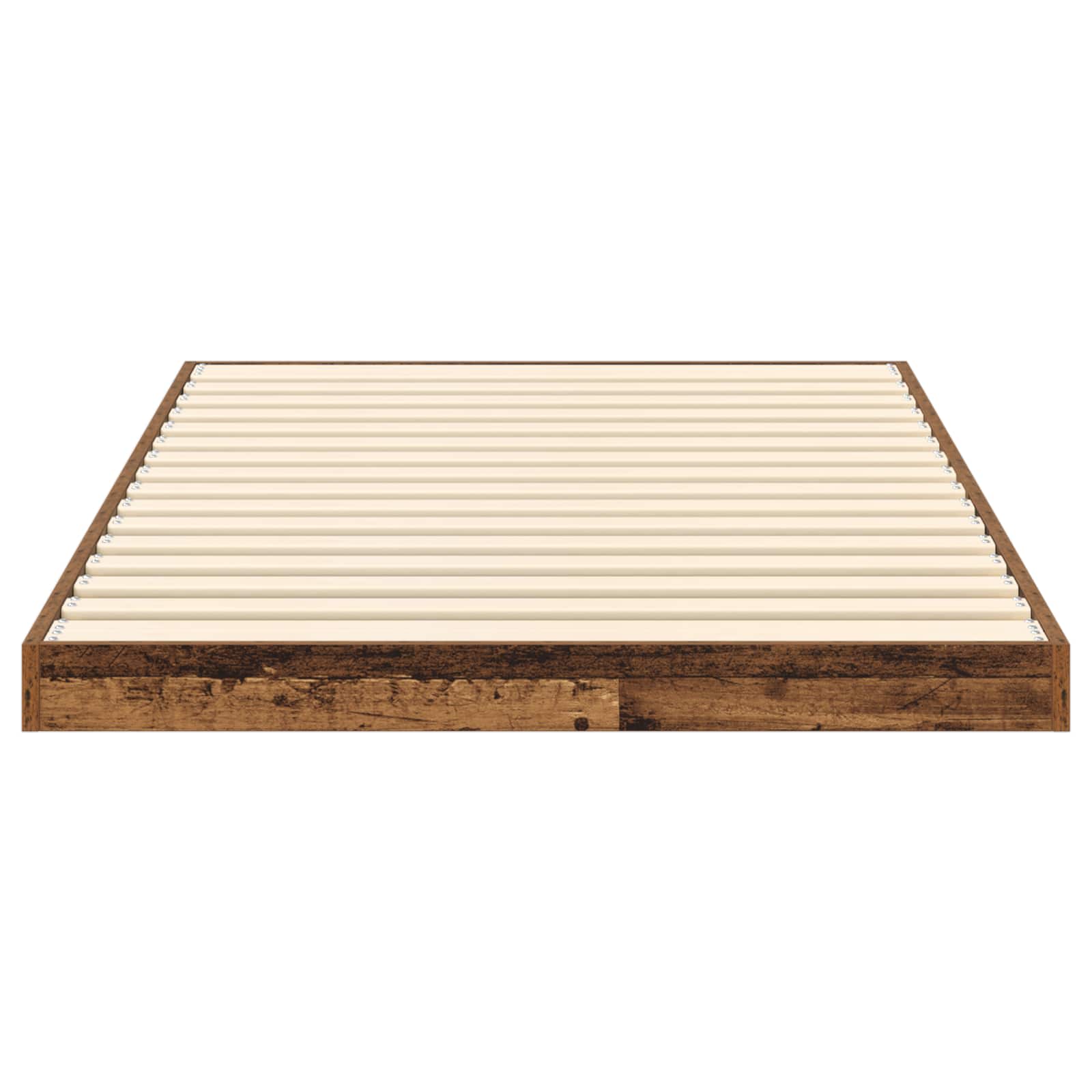 vidaXL Stelaż łóżkowy Stare drewno 90 x 190 cm Materiał drewnopochodny