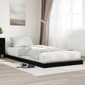 vidaXL Stelaż łóżkowy Czarny Dąb 80 x 200 cm Materiał drewnopochodny