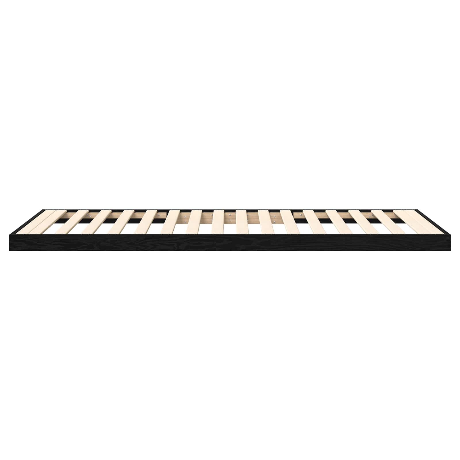 vidaXL Stelaż łóżkowy Czarny Dąb 80 x 200 cm Materiał drewnopochodny