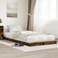vidaXL Stelaż łóżkowy Dąb wędzony 80 x 200 cm Drewno inżynieryjne