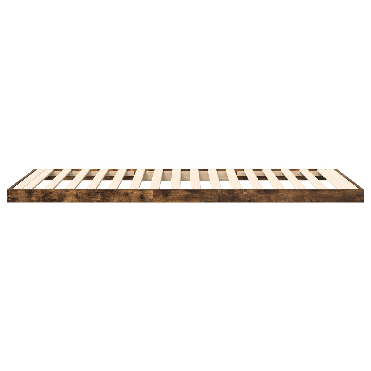 vidaXL Stelaż łóżkowy Dąb wędzony 80 x 200 cm Drewno inżynieryjne