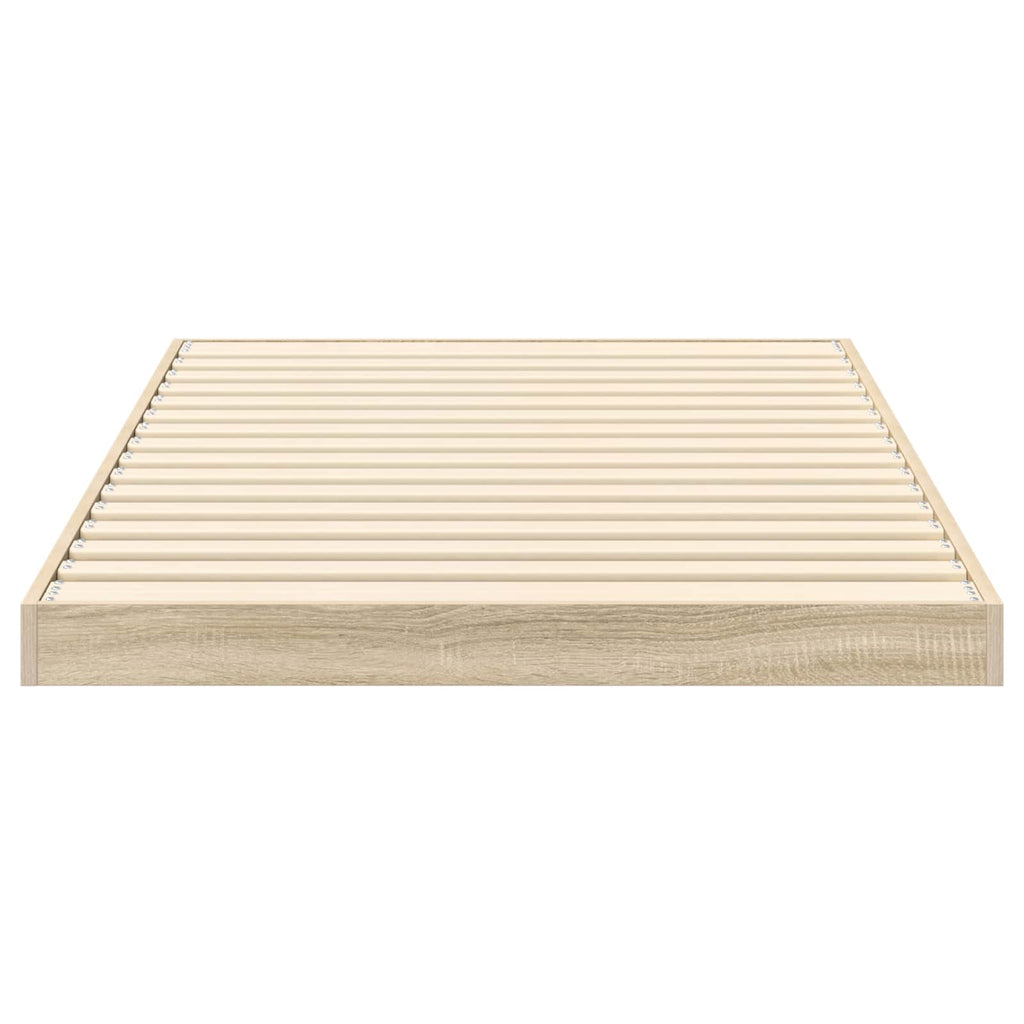 vidaXL Stelaż łóżkowy Dąb Sonoma 90 x 200 cm Drewno inżynieryjne