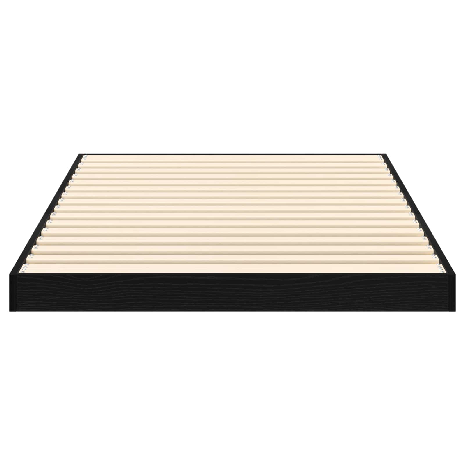 vidaXL Stelaż łóżkowy Czarny Dąb 100 x 200 cm Materiał drewnopochodny