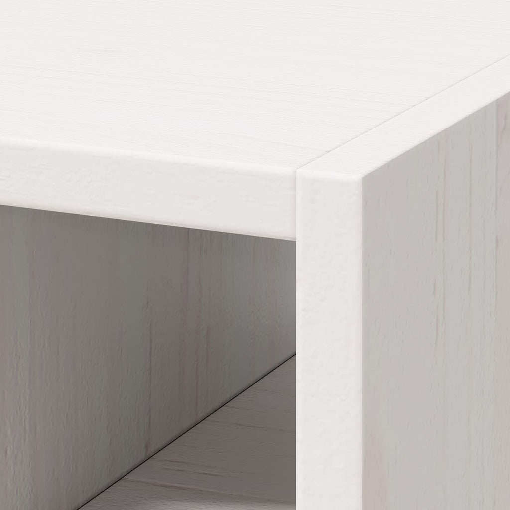 vidaXL Regał na wino 2 pcs Biały 56 x 25 x 56 cm Lite drewno sosnowe
