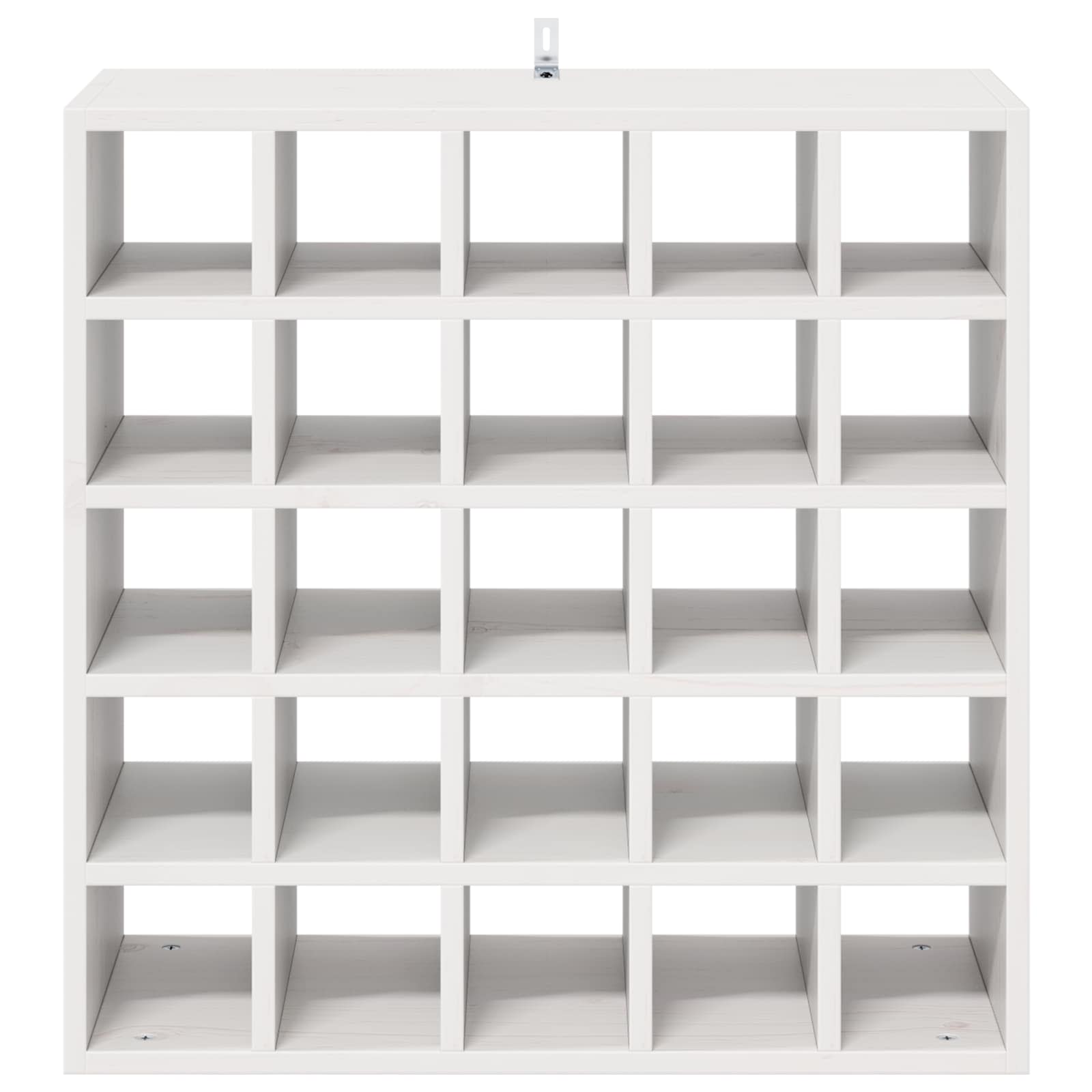 vidaXL Regał na wino 2 pcs Biały 56 x 25 x 56 cm Lite drewno sosnowe
