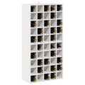 vidaXL Regał na wino 2 szt. Biały 56 x 25 x 56 cm Lite drewno sosnowe