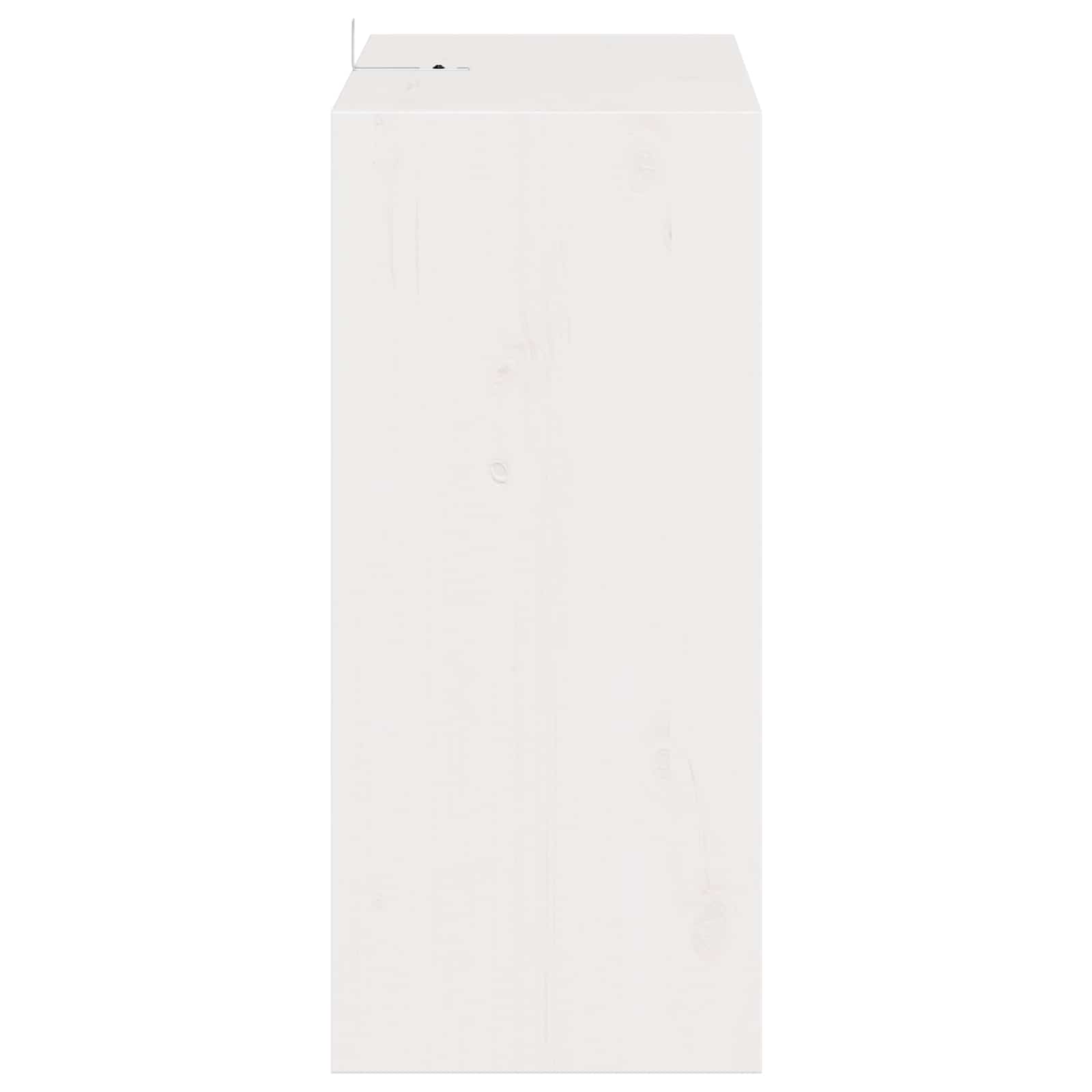 vidaXL Regał na wino 2 pcs Biały 56 x 25 x 56 cm Lite drewno sosnowe