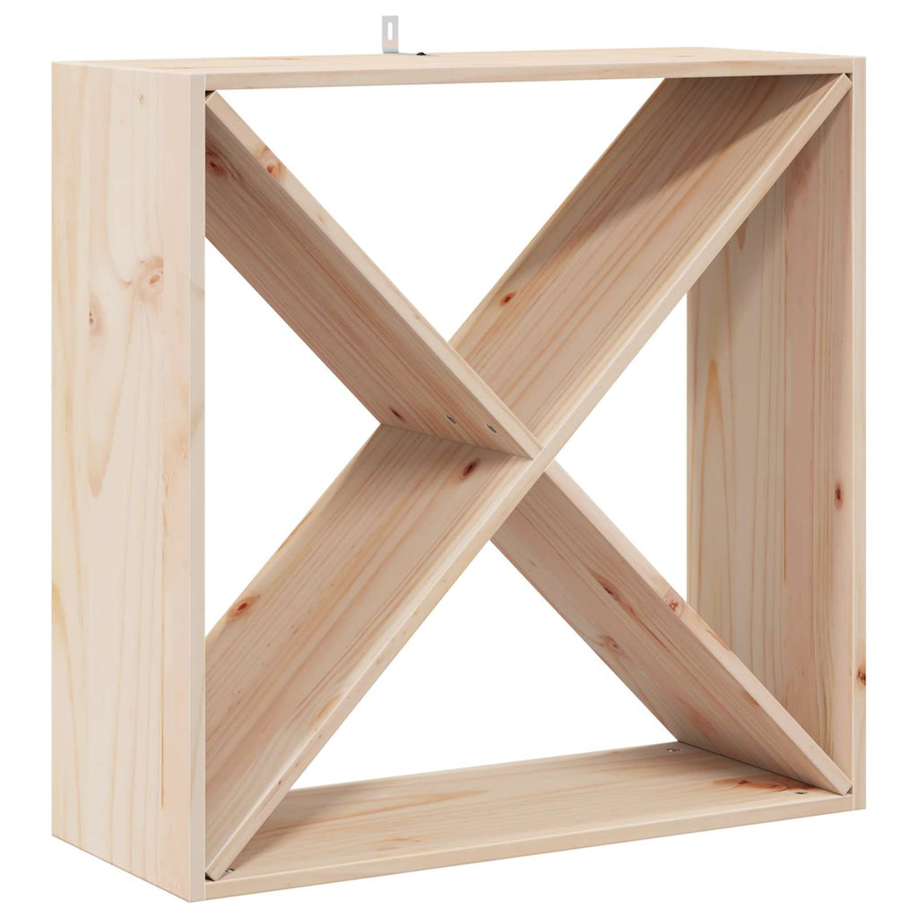 vidaXL Regał na wino 2 pcs Naturalny 62 x 25 x 62 cm