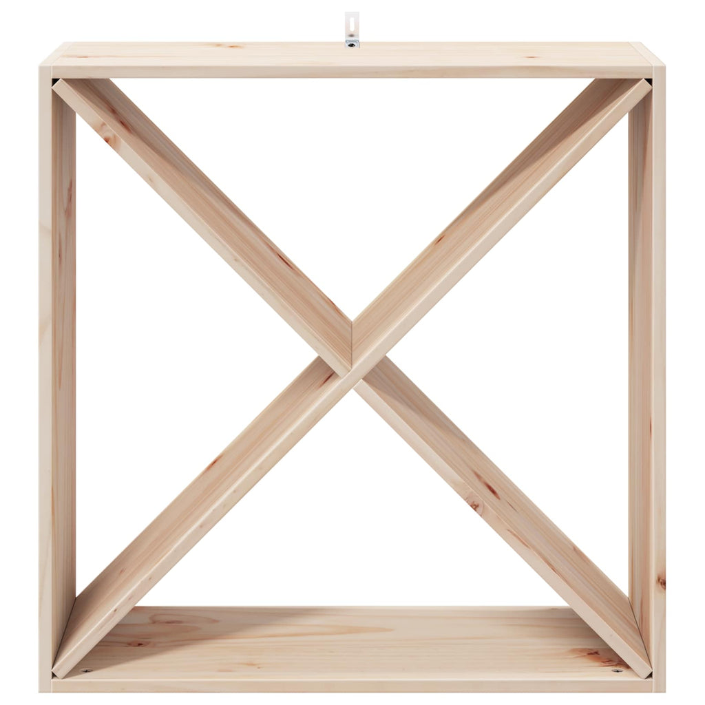vidaXL Regał na wino 2 pcs Naturalny 62 x 25 x 62 cm