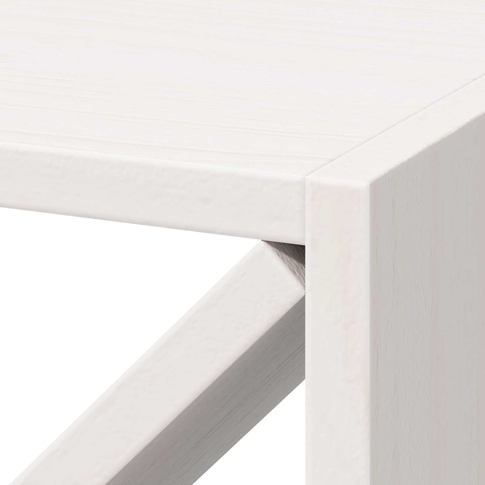 vidaXL Regał na wino 2 pcs Biały 62 x 25 x 62 cm Lite drewno sosnowe