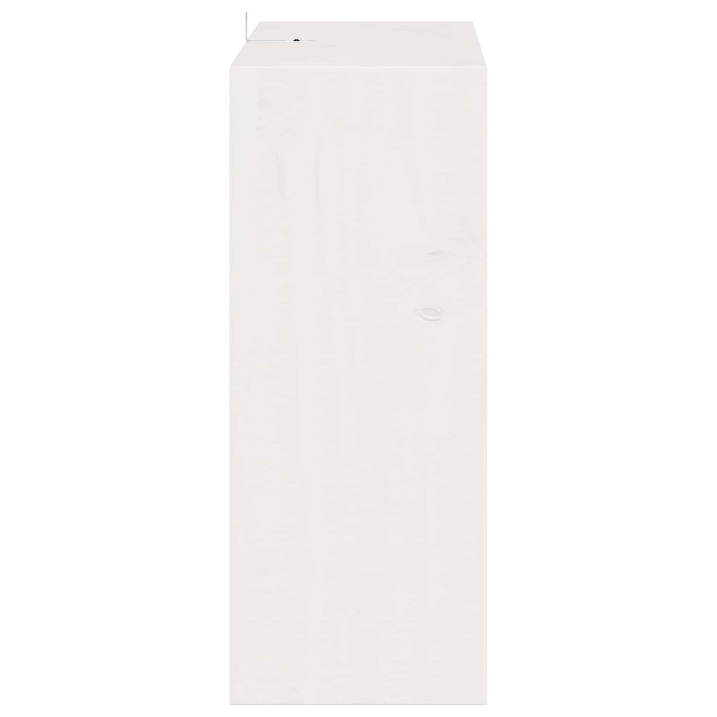 vidaXL Regał na wino 2 pcs Biały 62 x 25 x 62 cm Lite drewno sosnowe