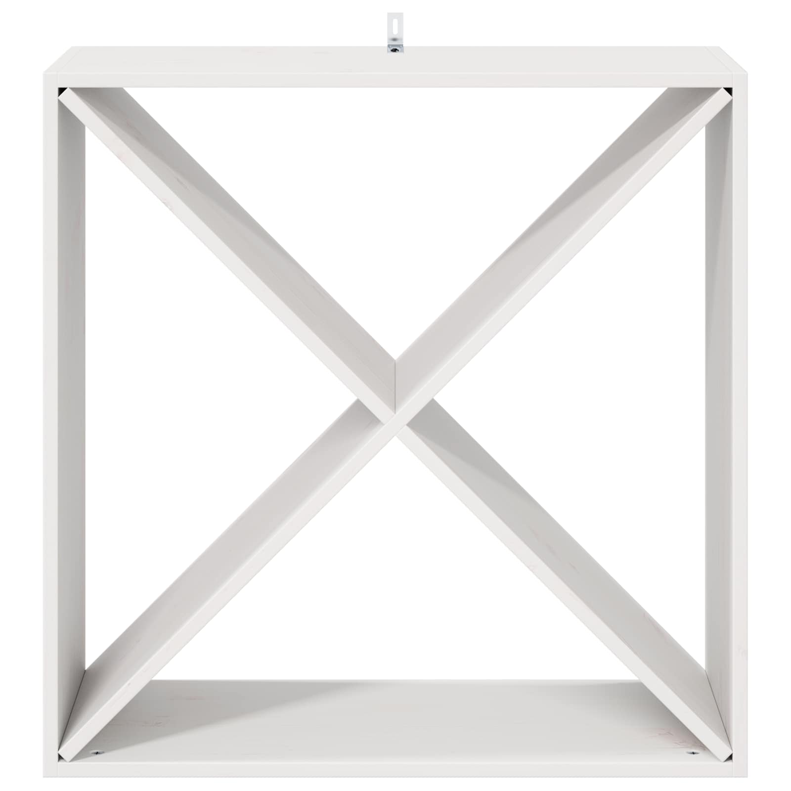 vidaXL Regał na wino 4 pcs Biały 62 x 25 x 62 cm Lite drewno sosnowe