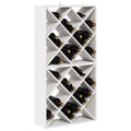 vidaXL Regał na wino 2 szt. Biały 62 x 25 x 62 cm Lite drewno sosnowe