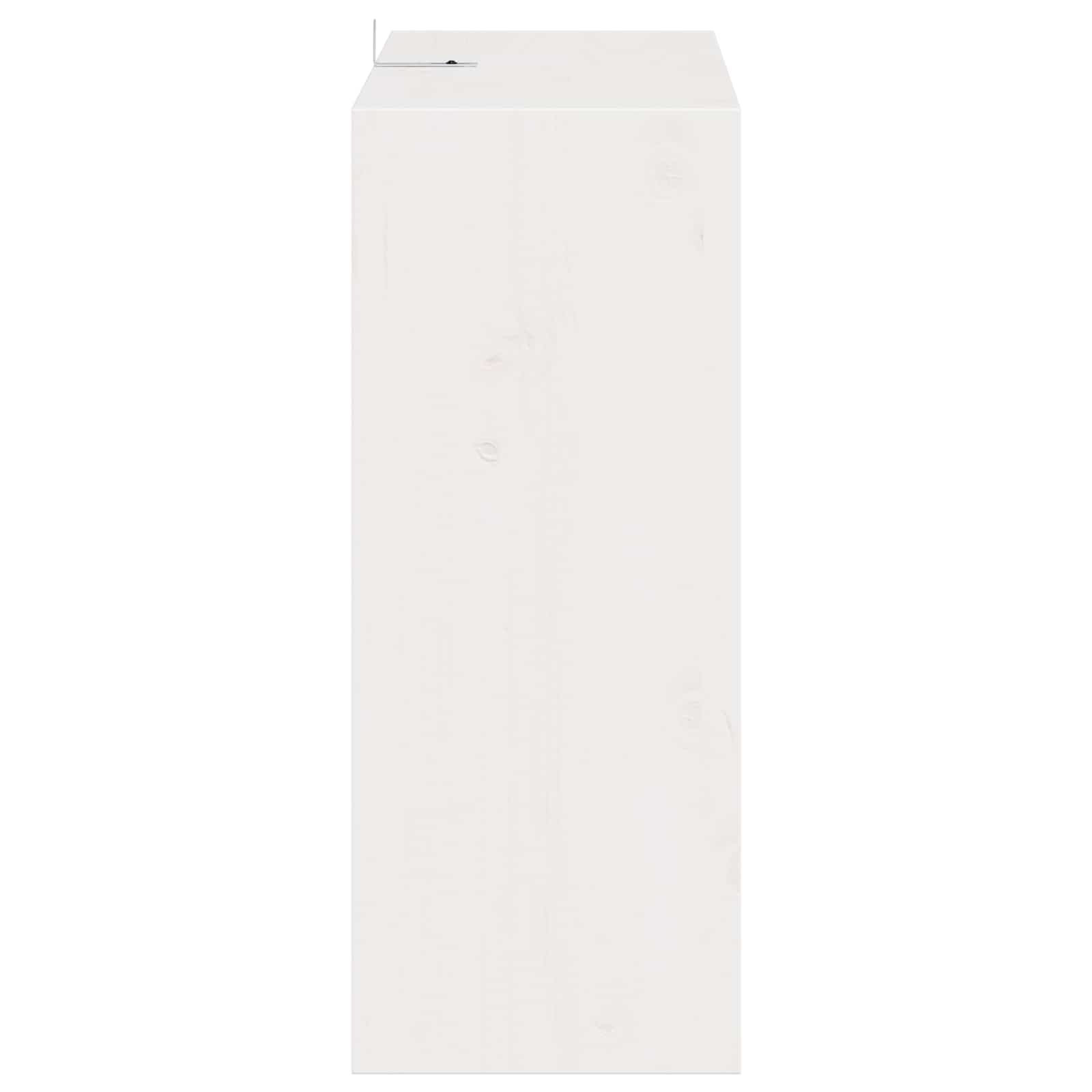 vidaXL Regał na wino 2 pcs Biały 62 x 25 x 62 cm Lite drewno sosnowe