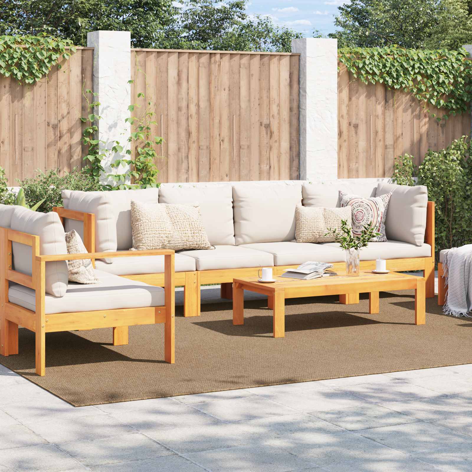 vidaXL Dywany pokojowe AGIRA Naturalny 340 x 240 cm Poliester
