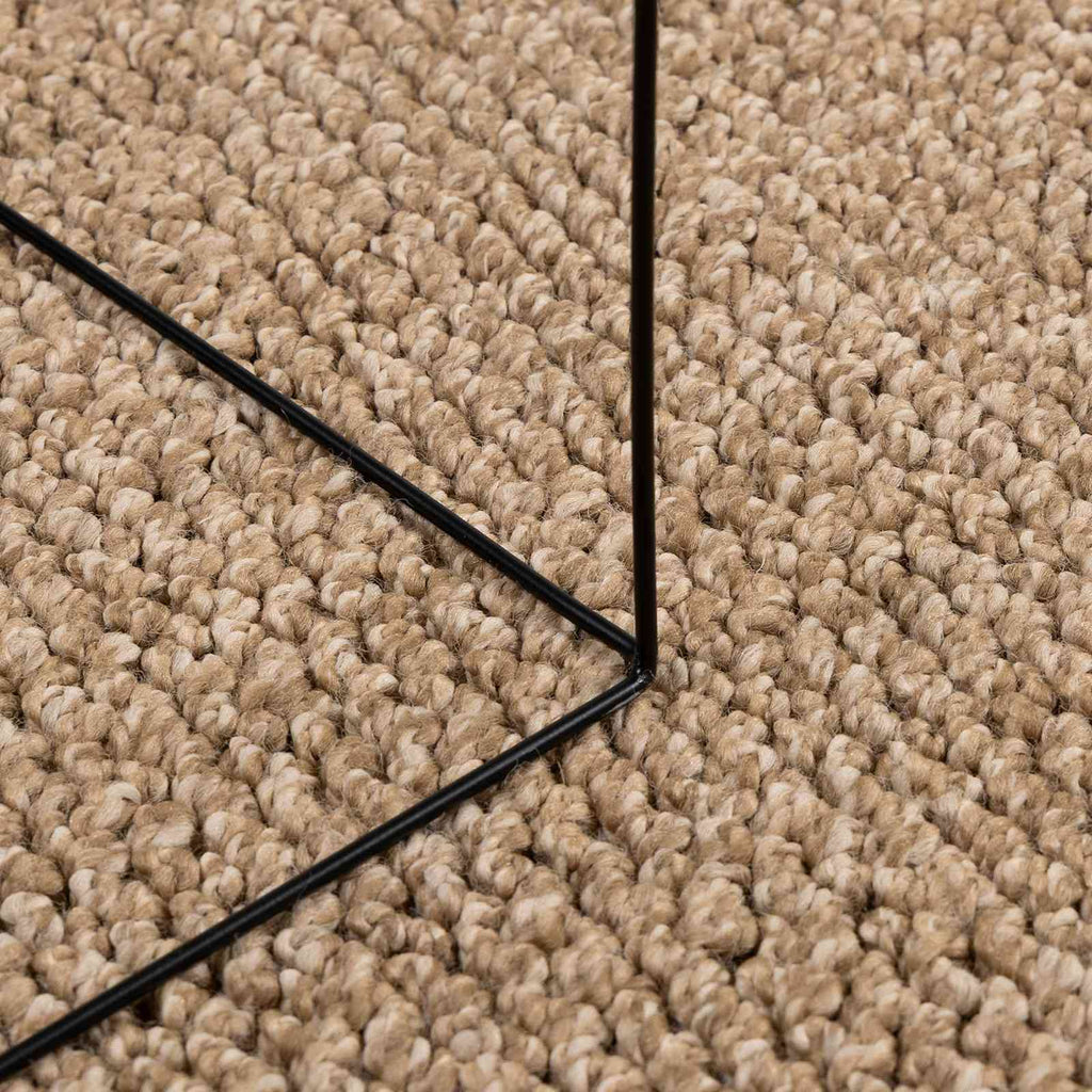 vidaXL Dywany pokojowe Kwadrat AGIRA Naturalny 200 x 200 cm Poliester