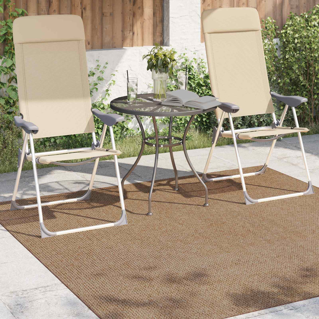 vidaXL Dywany pokojowe Kwadrat AGIRA Naturalny 200 x 200 cm Poliester
