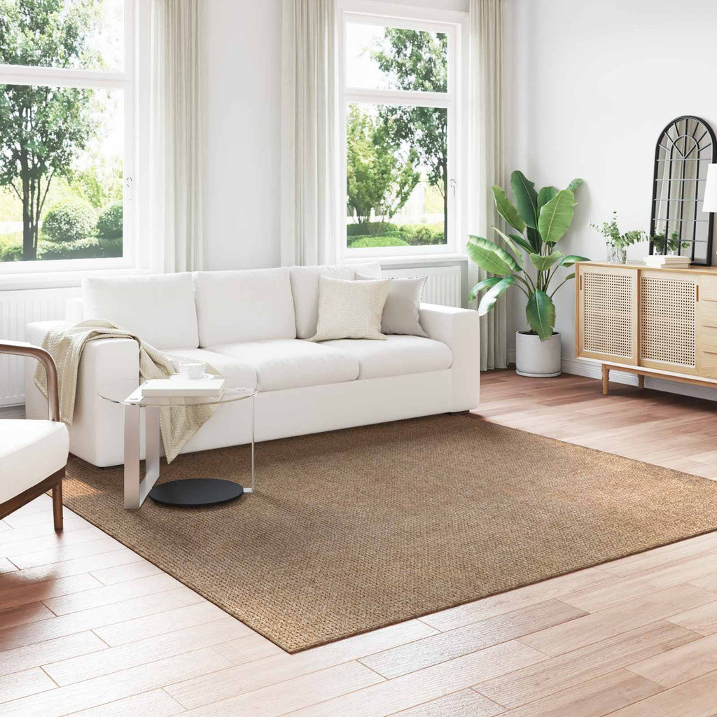 vidaXL Dywany pokojowe Kwadrat AGIRA Naturalny 240 x 240 cm Poliester