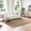 vidaXL Dywany pokojowe Kwadrat AGIRA Naturalny 240 x 240 cm Poliester
