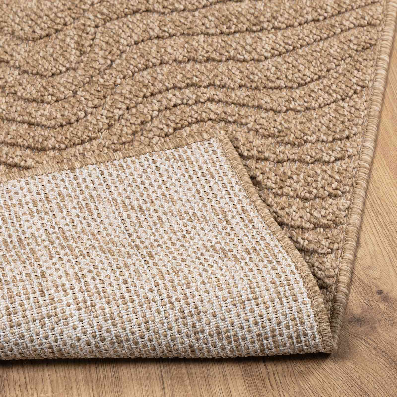 vidaXL Dywany pokojowe Moiré AGIRA Naturalny 150 x 80 cm Poliester