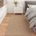 vidaXL Dywany pokojowe Moiré AGIRA Naturalny 150 x 80 cm Poliester