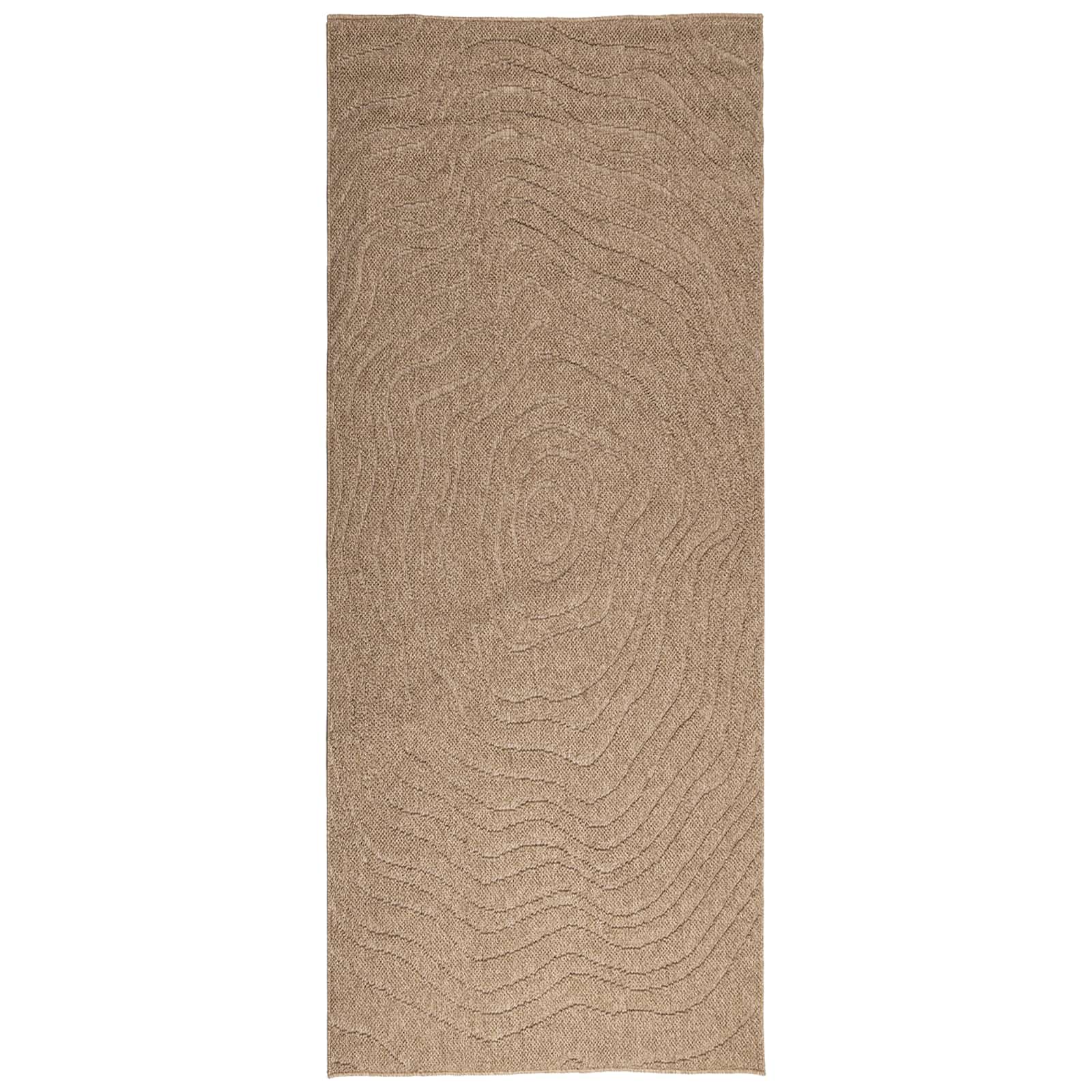 vidaXL Dywany pokojowe Moiré AGIRA Naturalny 150 x 80 cm Poliester