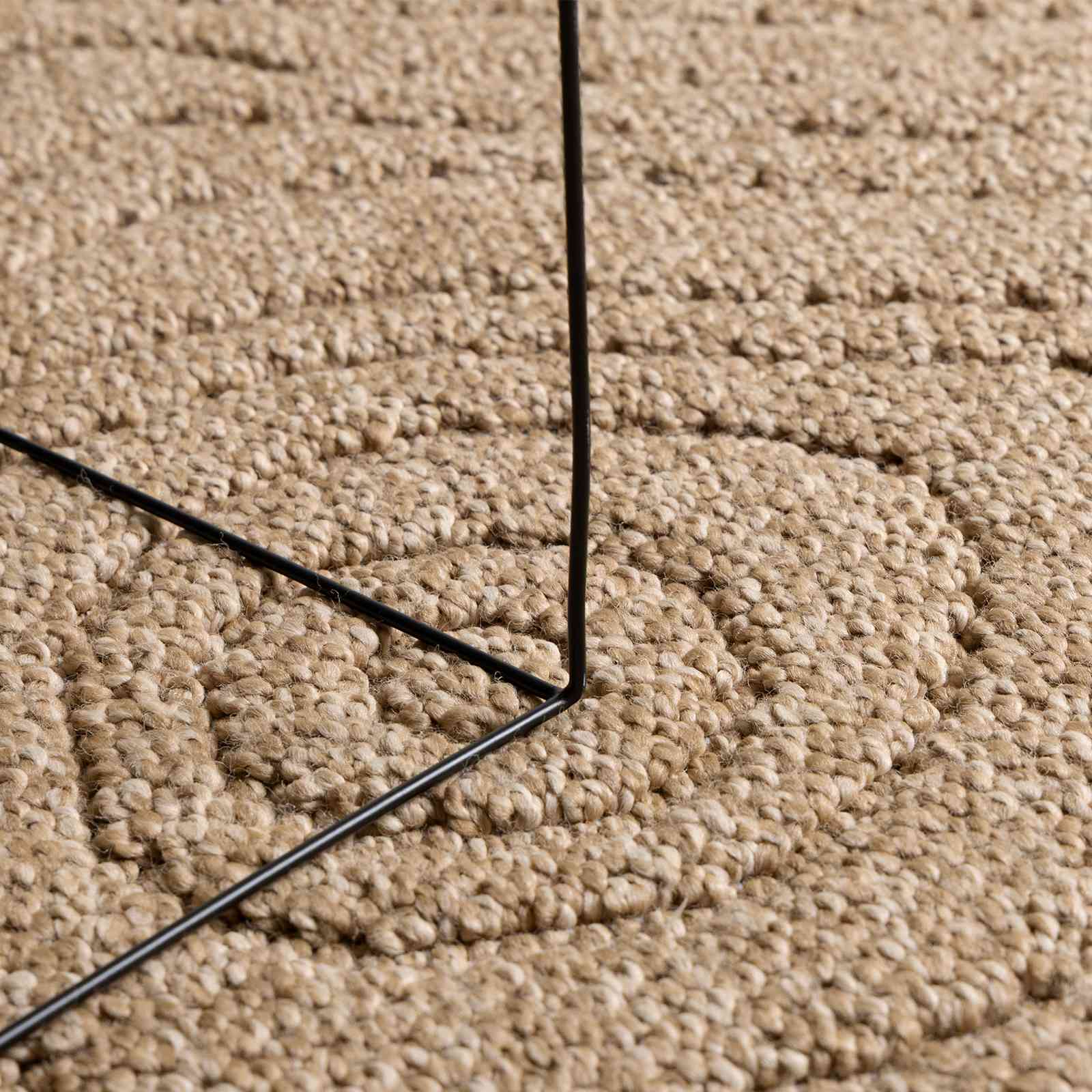 vidaXL Dywany pokojowe Moiré AGIRA Naturalny 170 x 120 cm Poliester