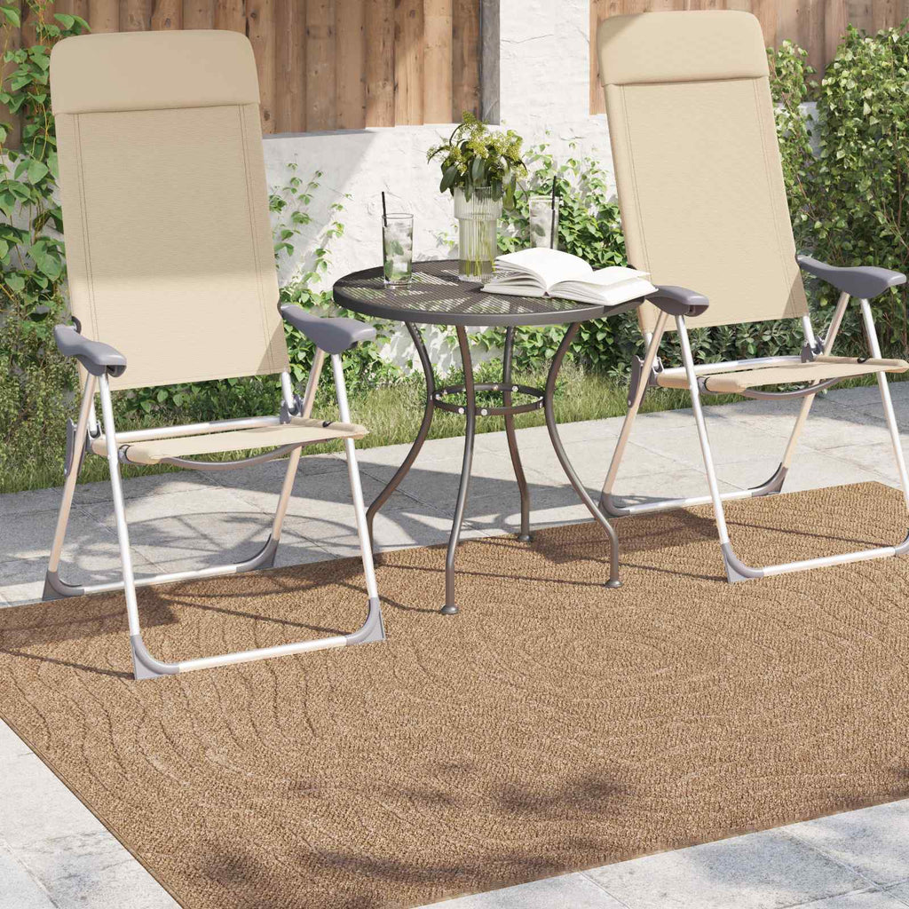 vidaXL Dywany pokojowe Moiré AGIRA Naturalny 170 x 120 cm Poliester