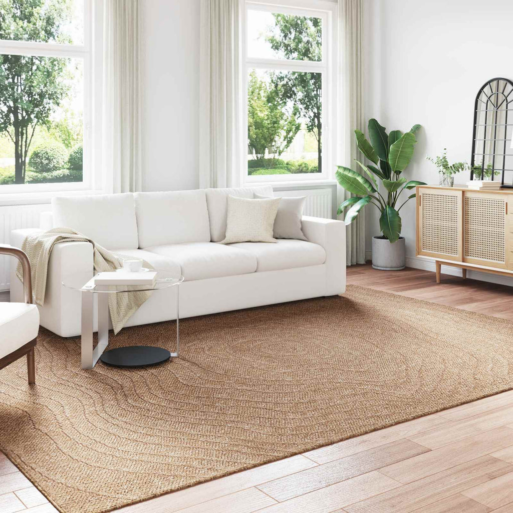 vidaXL Dywany pokojowe Moiré AGIRA Naturalny 280 x 200 cm Poliester