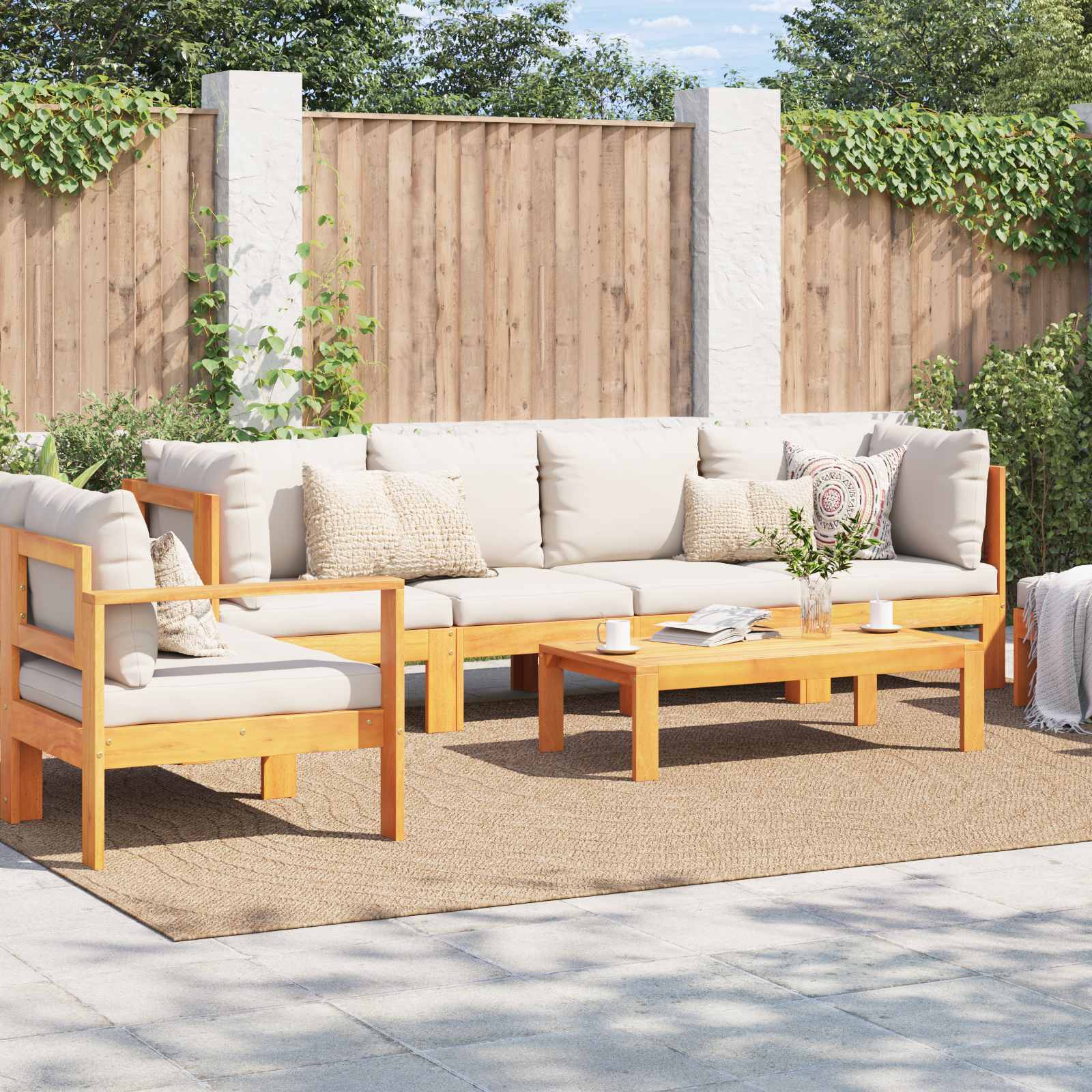 vidaXL Dywany pokojowe Moiré AGIRA Naturalny 340 x 240 cm Poliester