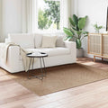 vidaXL Dywany pokojowe Moiré AGIRA Naturalny 200 x 200 cm Poliester