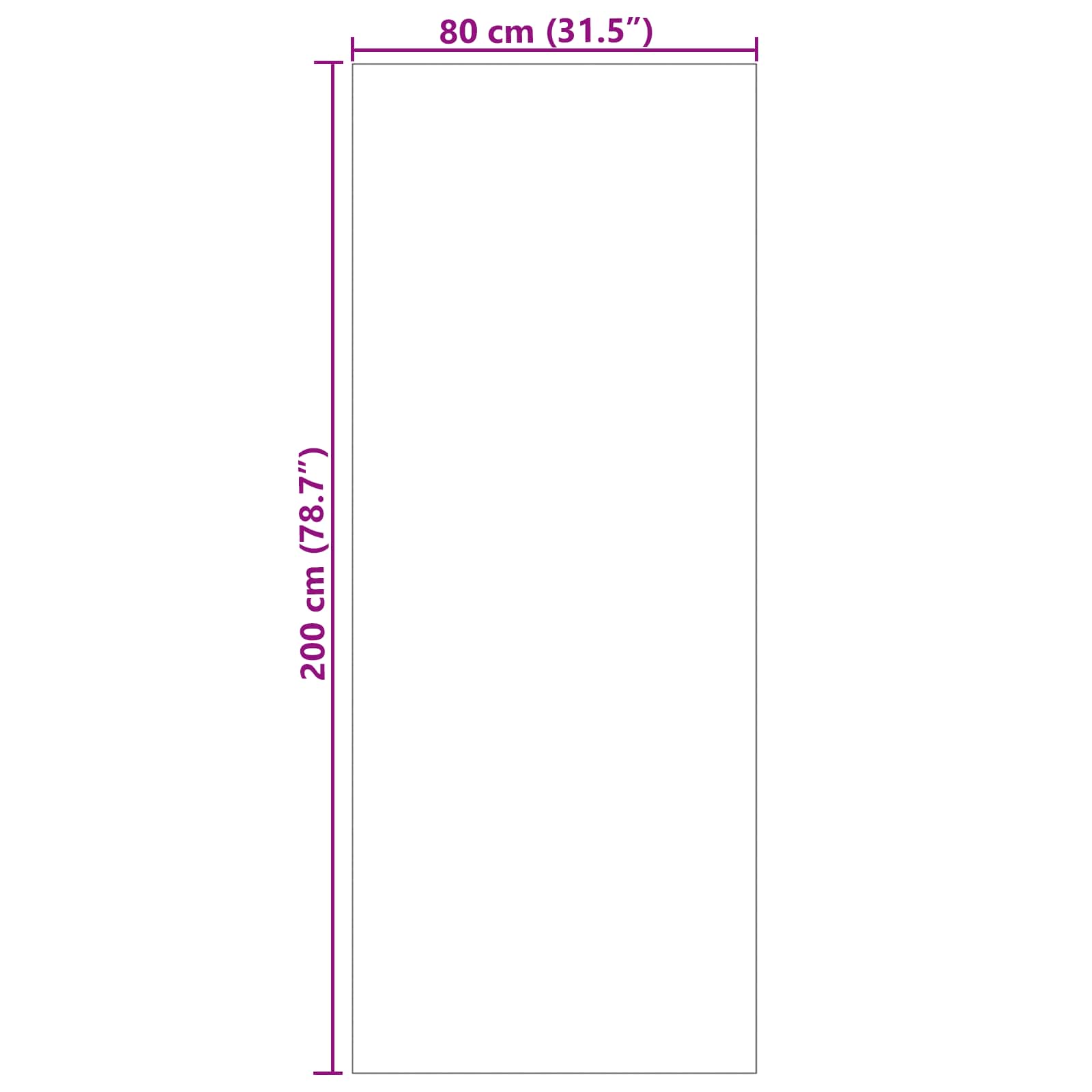 vidaXL Dywany pokojowe AGIRA Naturalny 200 x 80 cm Poliester