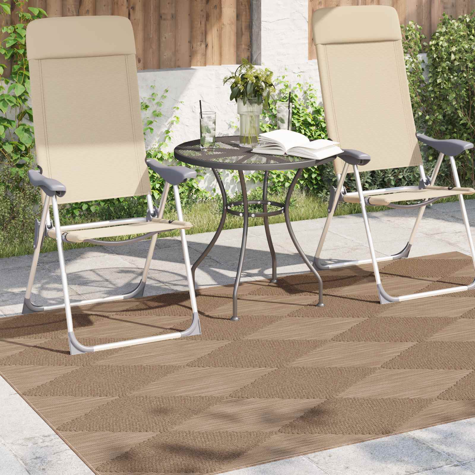 vidaXL Dywany pokojowe AGIRA Naturalny 170 x 120 cm Poliester