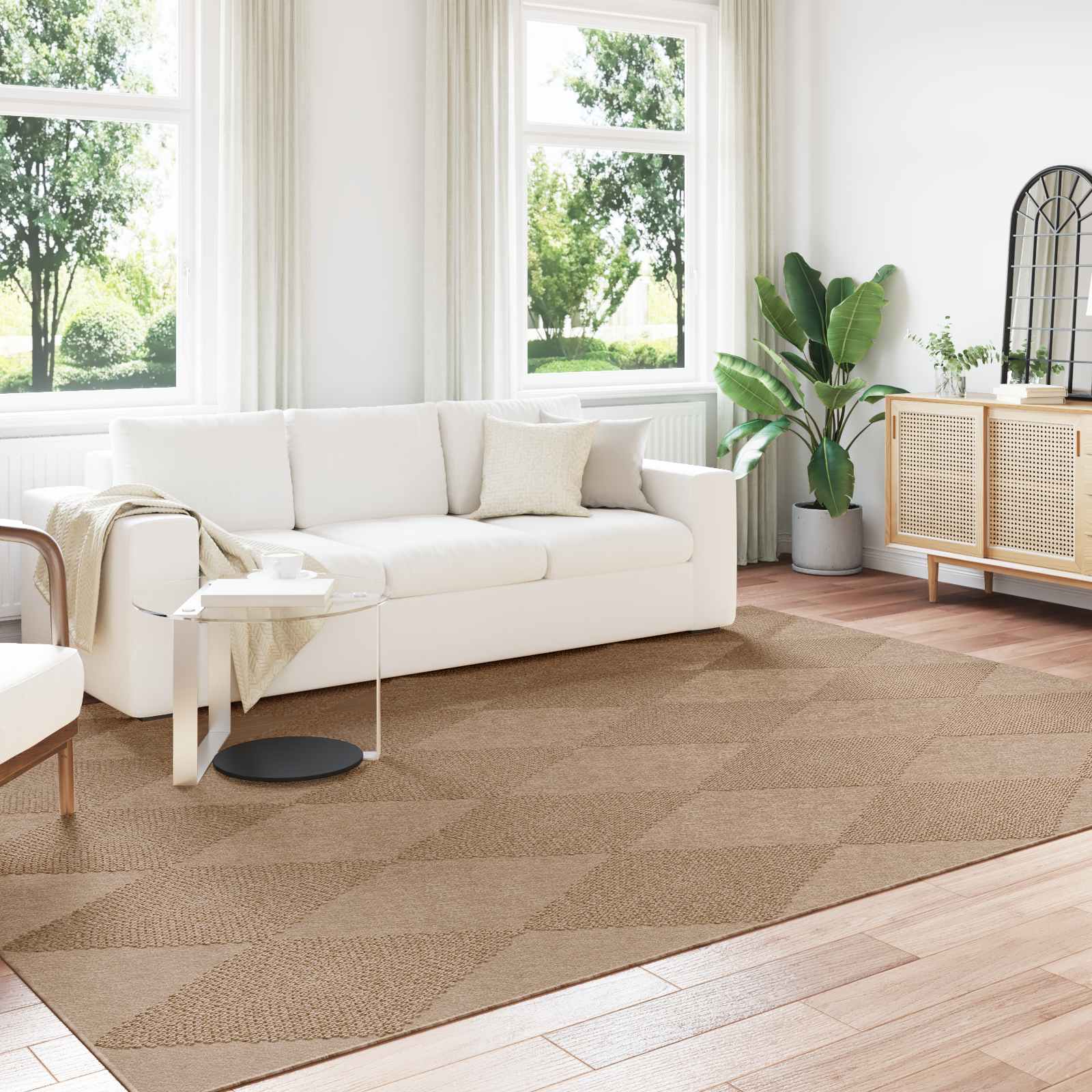vidaXL Dywany pokojowe AGIRA Naturalny 340 x 240 cm Poliester