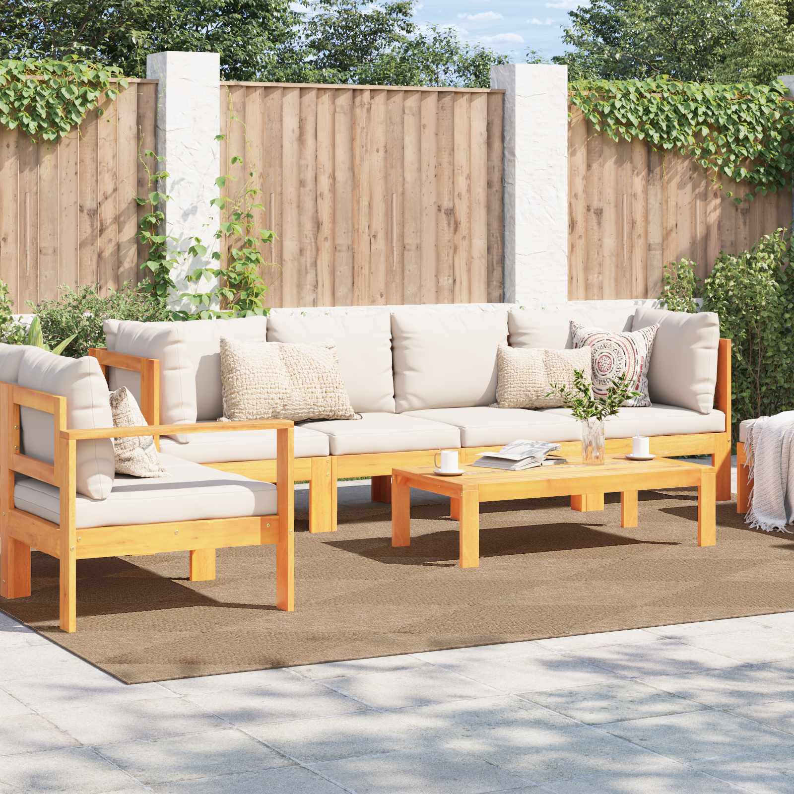 vidaXL Dywany pokojowe AGIRA Naturalny 340 x 240 cm Poliester