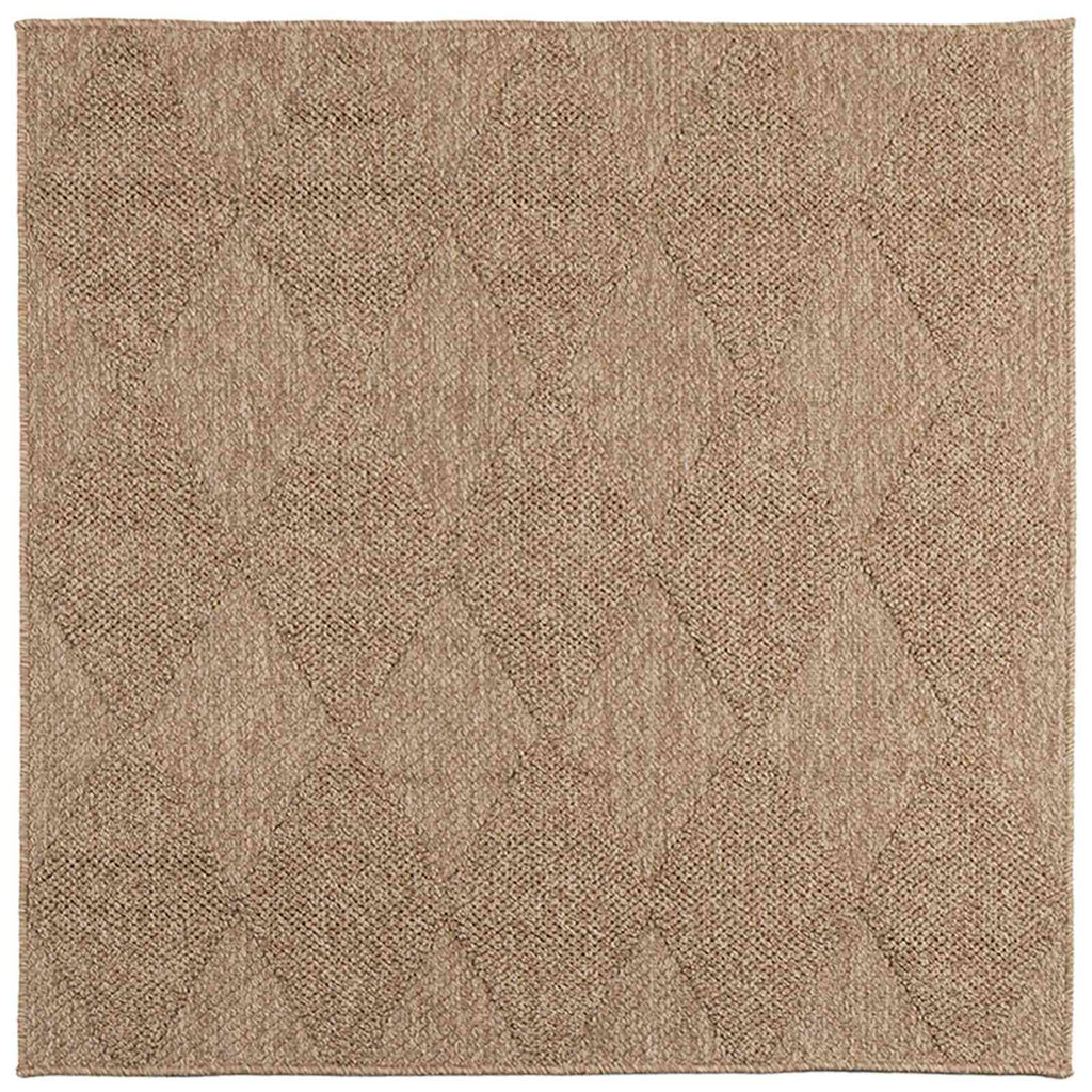vidaXL Dywany pokojowe Kwadrat AGIRA Naturalny 120 x 120 cm Poliester