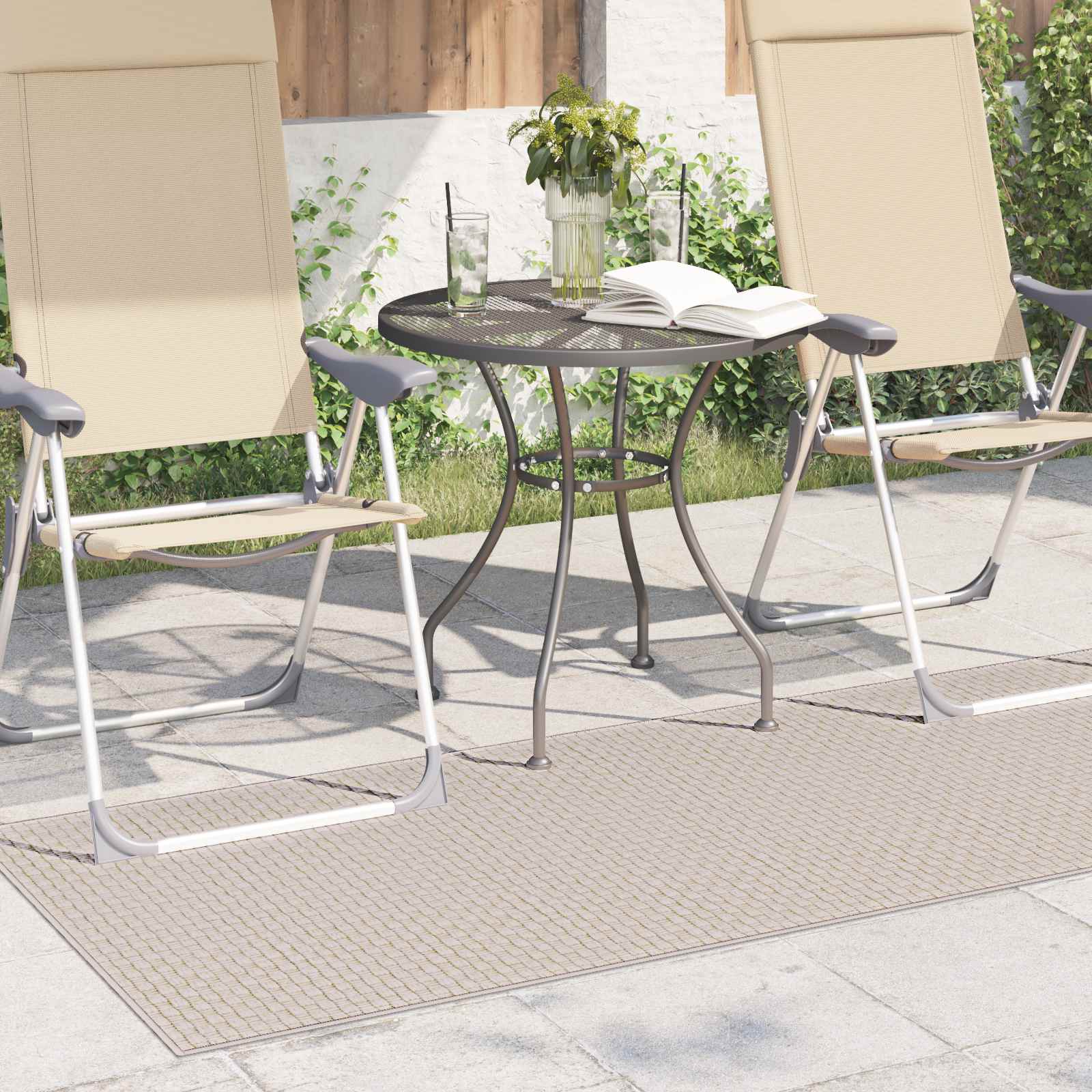 vidaXL Dywany pokojowe Prostokątny FARO Kremowy 200 x 80 cm Poliester