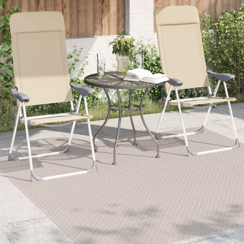 vidaXL Dywany pokojowe Kwadrat FARO Kremowy 200 x 200 cm Poliester