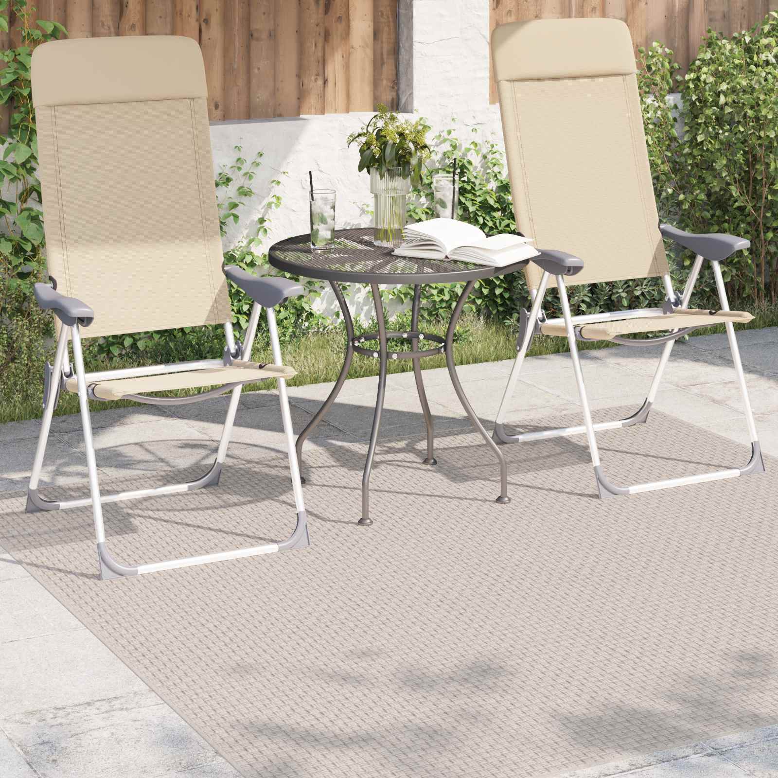 vidaXL Dywany pokojowe Kwadrat FARO Kremowy 200 x 200 cm Poliester