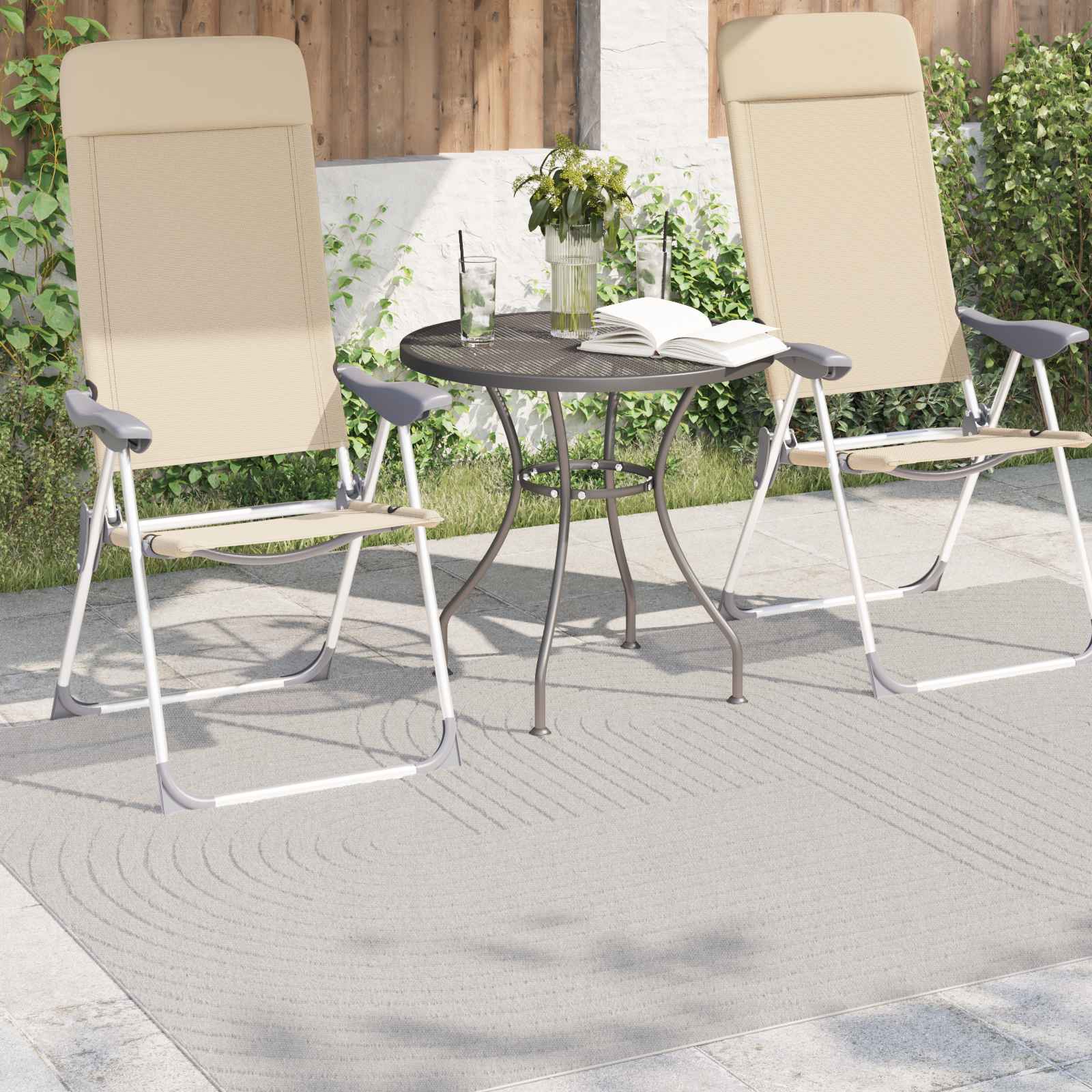 vidaXL Dywany pokojowe PALMERAS Kremowy 200 x 140 cm Poliester