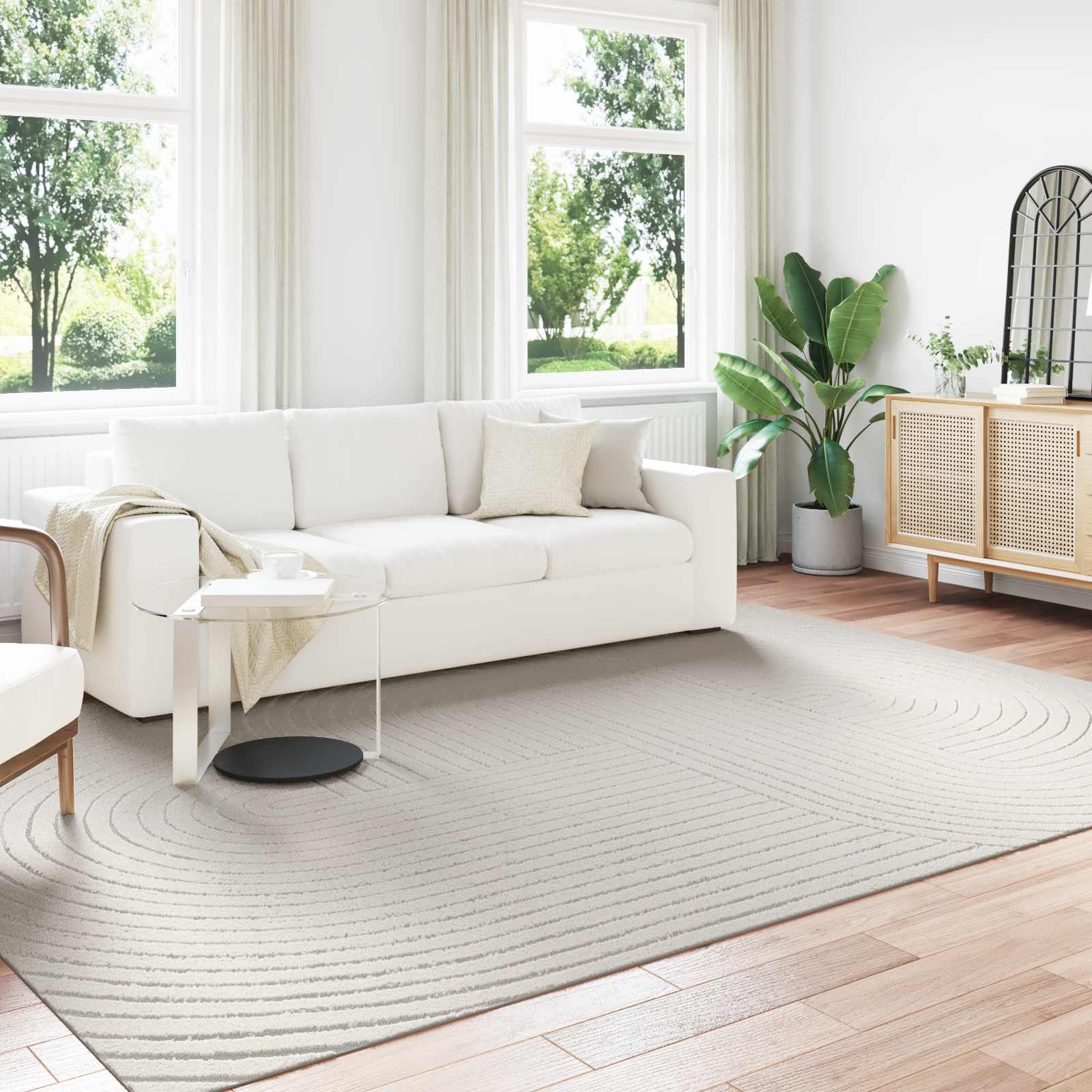 vidaXL Dywany pokojowe PALMERAS Kremowy 340 x 240 cm Poliester