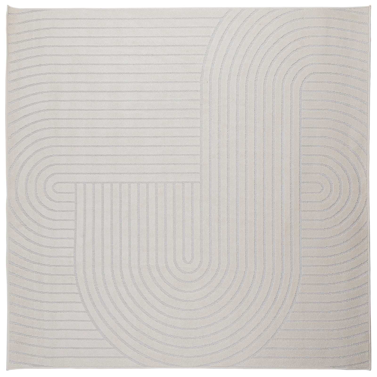 vidaXL Dywany pokojowe Kwadrat PALMERAS Kremowy 120 x 120 cm Poliester