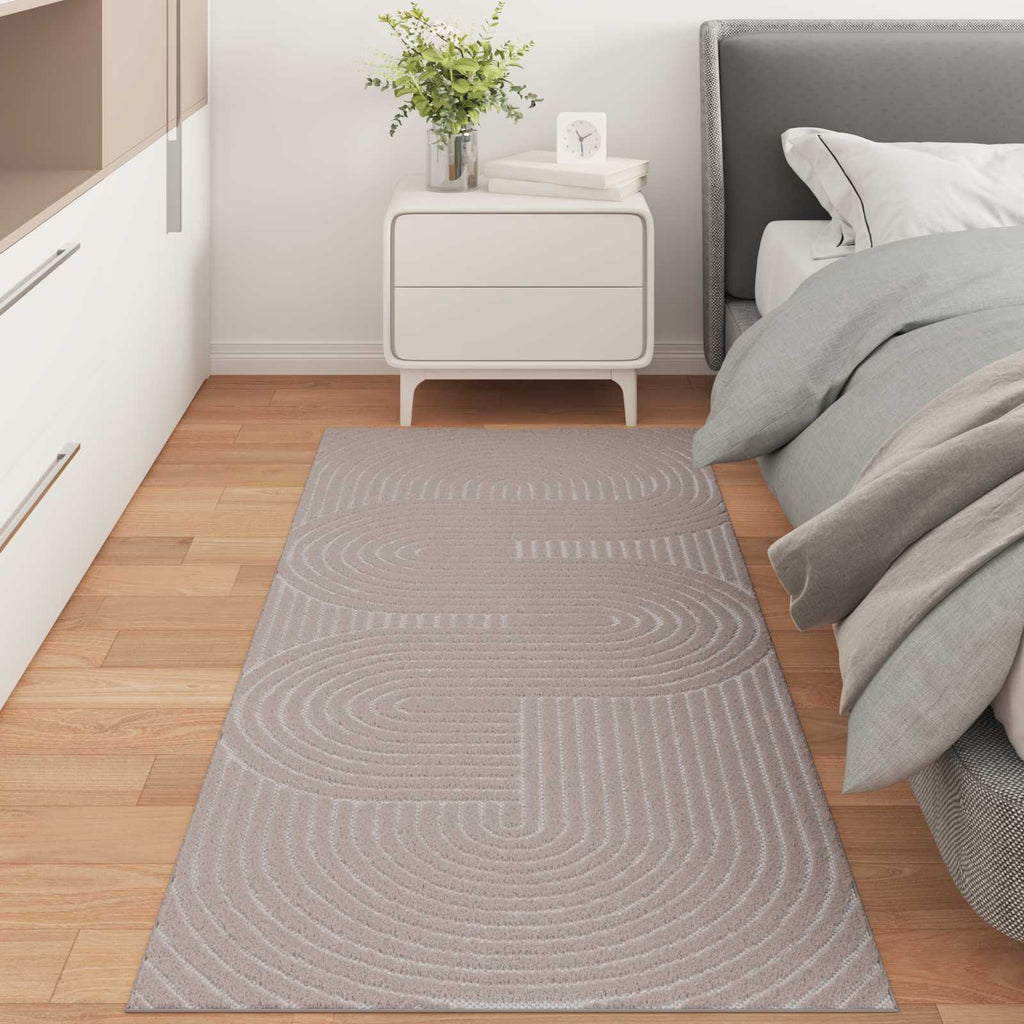 vidaXL Dywan wewnętrzny i zewnętrzny PALMERAS Beżowy 80 x 200 cm