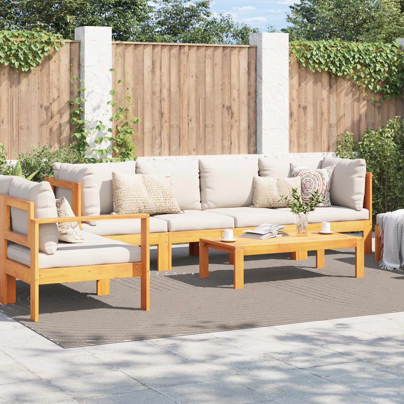 vidaXL Dywany pokojowe PALMERAS Beżowy 280 x 200 cm Poliester