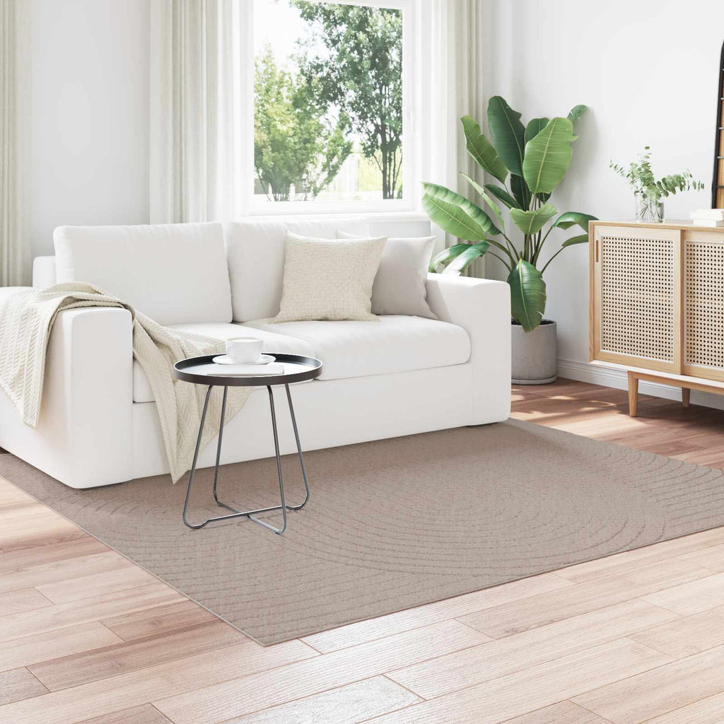 vidaXL Dywany pokojowe Kwadrat PALMERAS Beżowy 120 x 120 cm Poliester