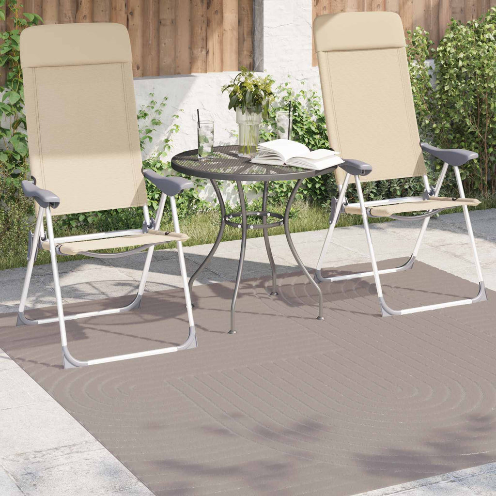 vidaXL Dywany pokojowe Kwadrat PALMERAS Beżowy 120 x 120 cm Poliester