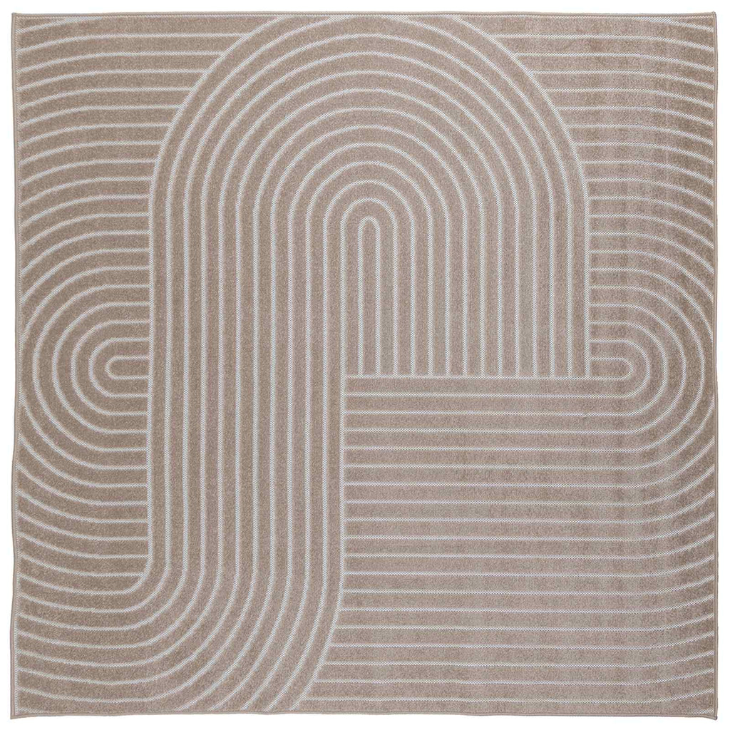 vidaXL Dywany pokojowe Kwadrat PALMERAS Beżowy 120 x 120 cm Poliester